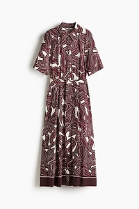 Tie-belt Shirt Dress