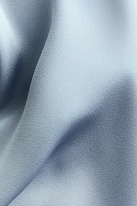 Tie-Back Boat-Neck Blouse