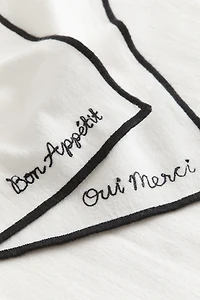 4-pack Embroidered Napkins