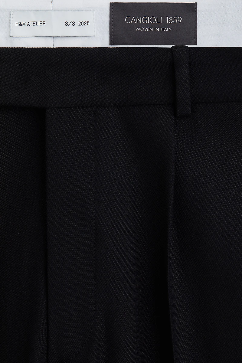 Bootcut Wool-Blend Pants