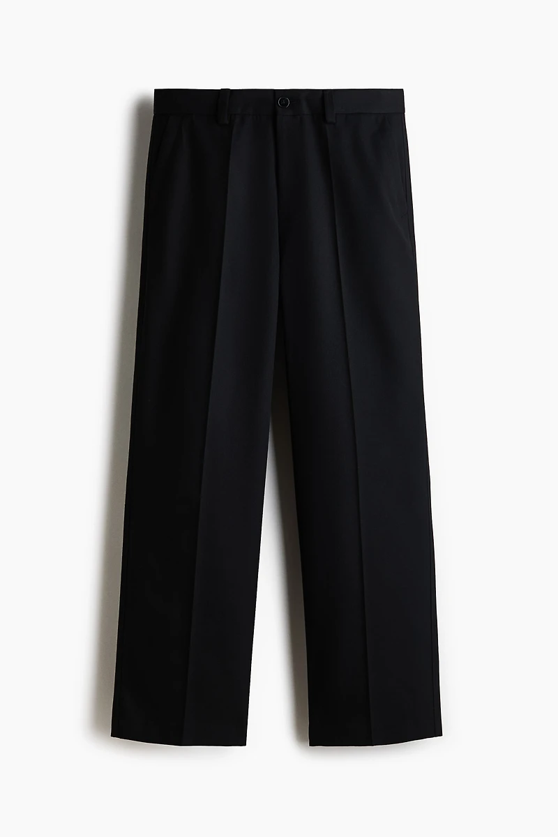 Relaxed-Fit Wide-Leg Tailored Pants