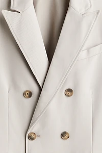 Manteau croisé coupe décontractée en sergé