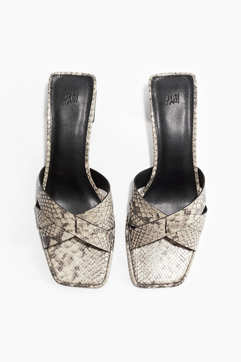 Block-Heeled Sandals