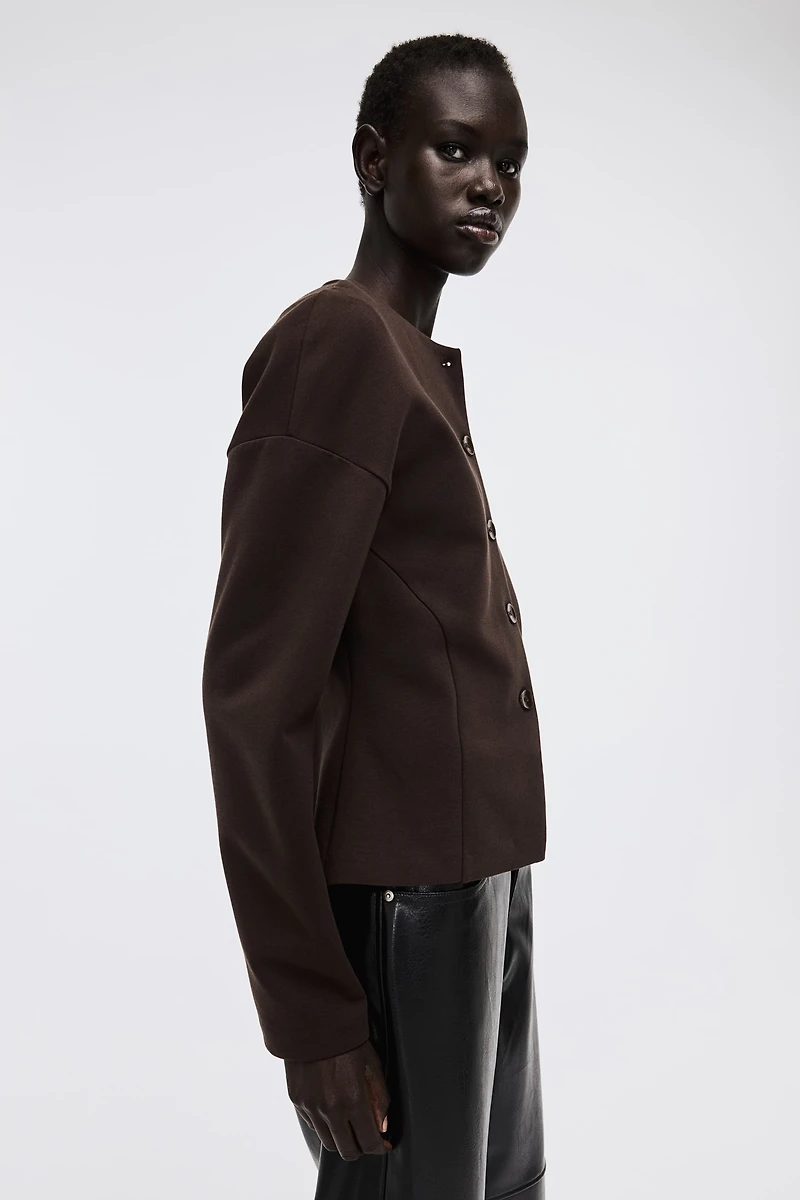 Collarless Scuba Blazer