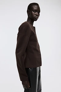 Collarless Scuba Blazer