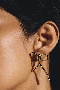 Bow-Shaped Earrings