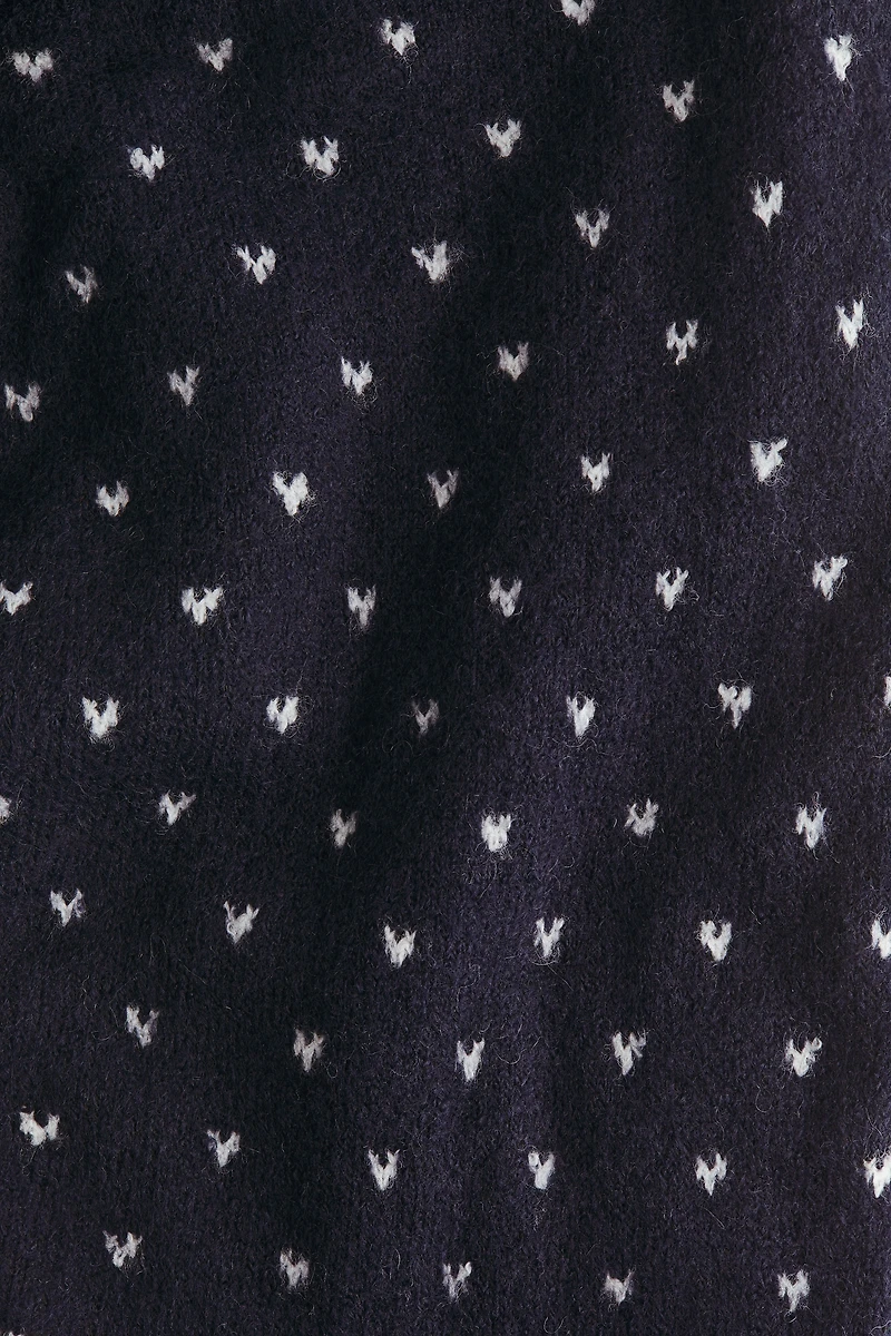 Chandail ample en tricot jacquard