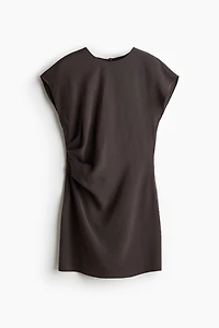 Pleated-Detail Mini Dress