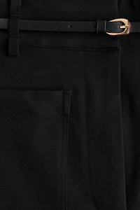 Flared Belted Pants
