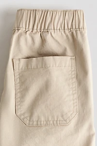 Cotton Twill Cargo Joggers
