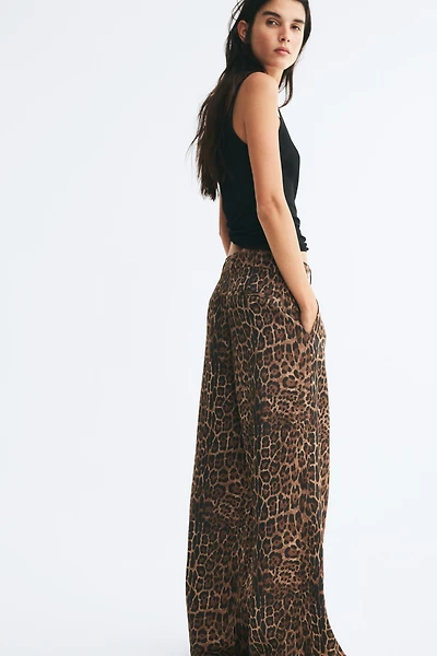Pantalon chic à jambes larges