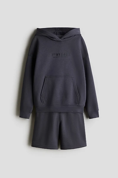 2-Piece Sweatshirt and Shorts Set