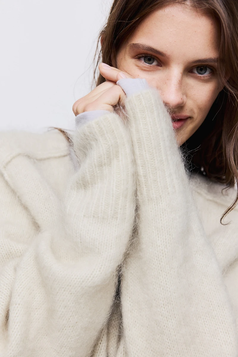 Chandail en mohair mélangé