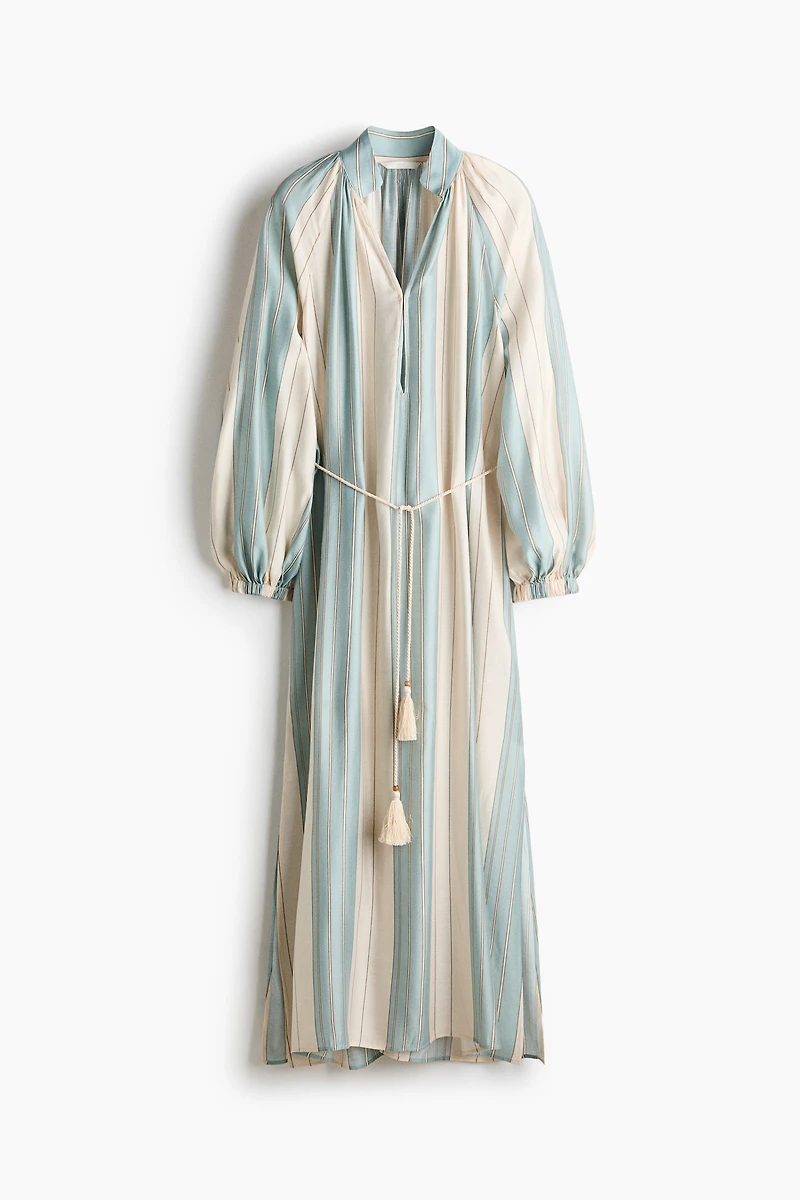 Oversized Tie-Belt Dress