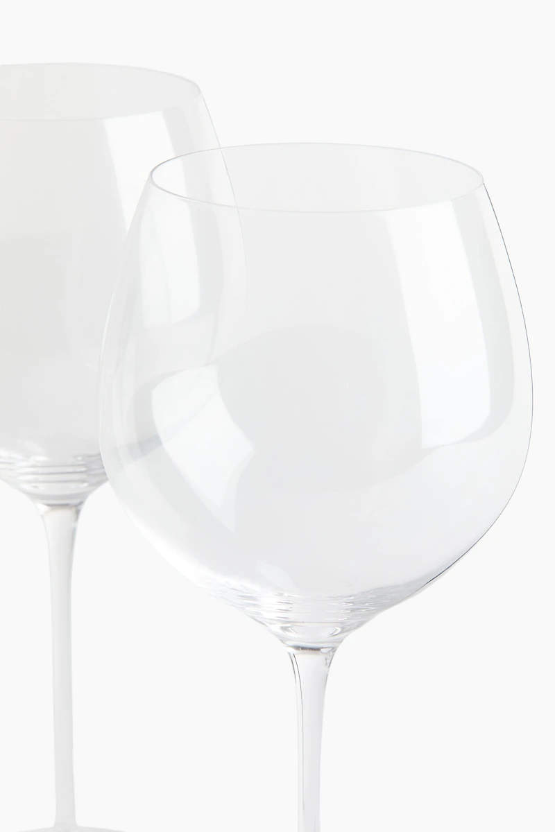 Lot de 2 verres à vin rouge