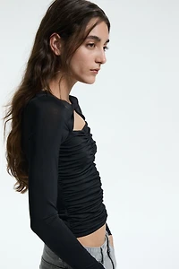 Jersey Top with Cutout