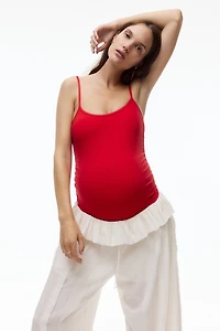 MAMA Padded-Cup High-Leg Swimsuit