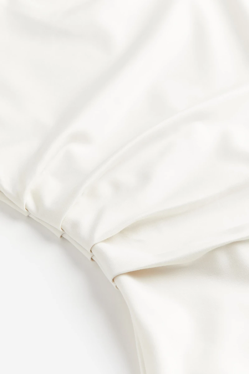 Robe en jersey à effet drapé
