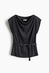 Draped Belted Top