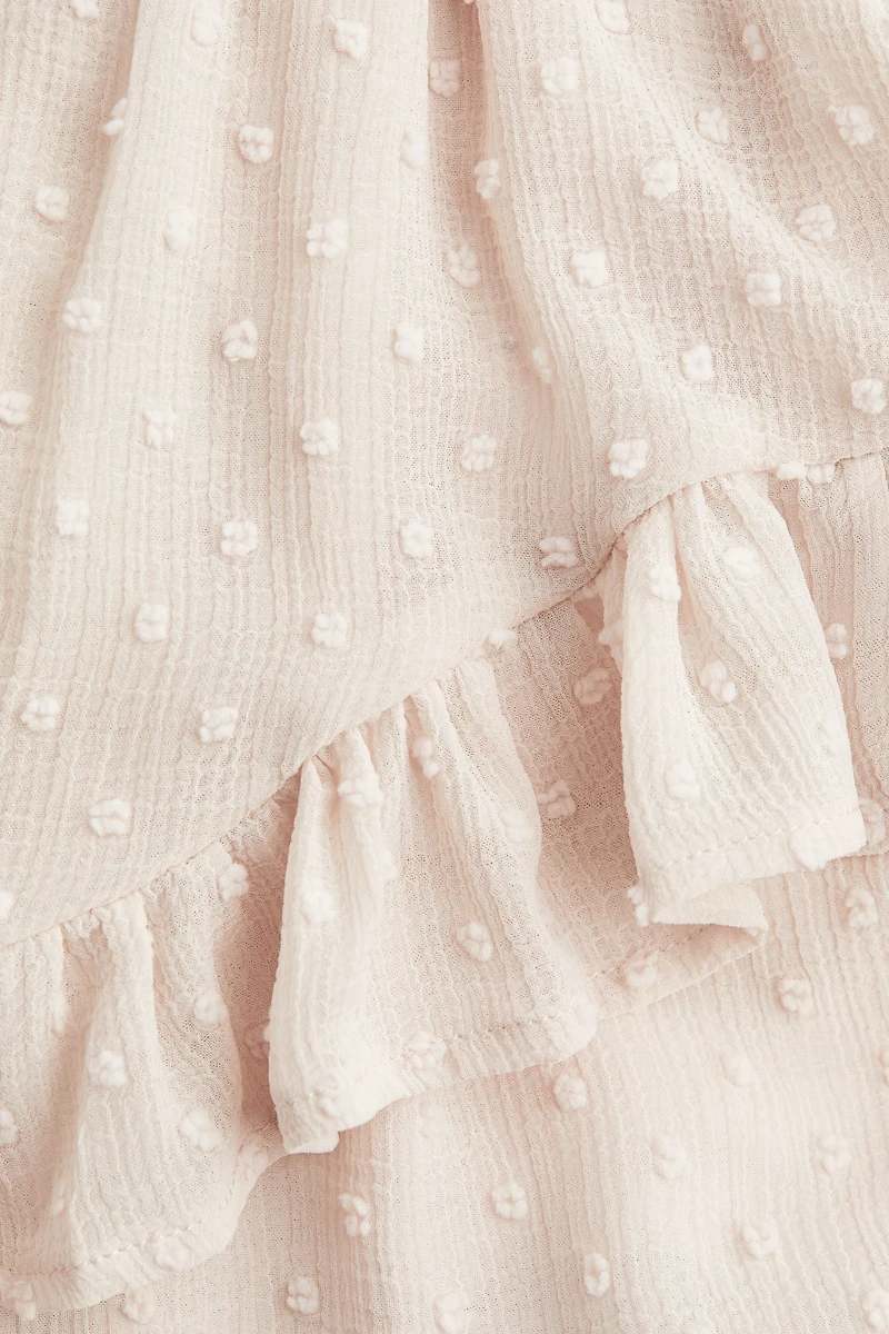 Ruffle-Trimmed Plumeti Skort