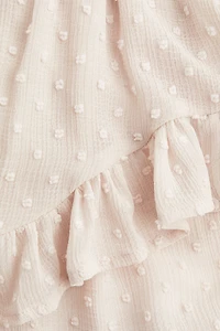 Ruffle-Trimmed Plumeti Skort