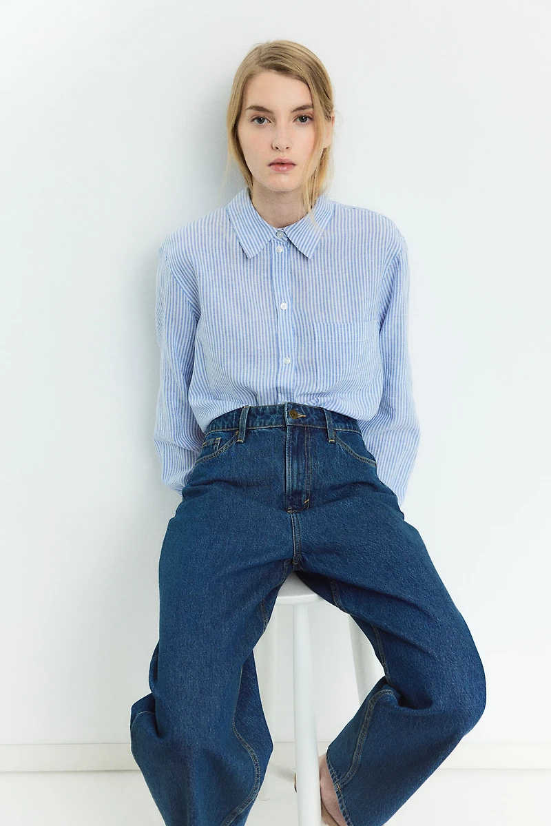 Linen-blend Shirt