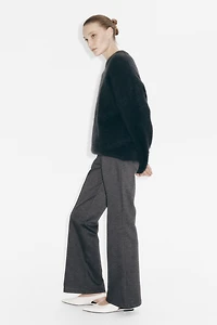 Bootcut Crease-Front Pants