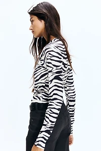 Haut à effet drapé