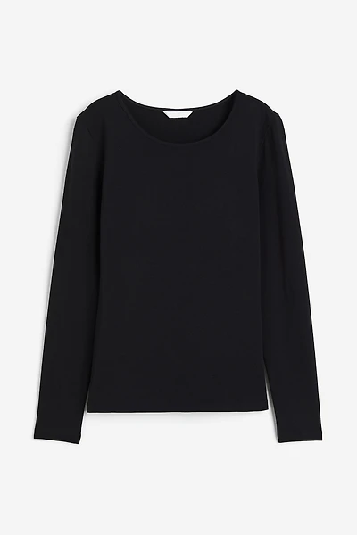 Long-sleeved Jersey Top