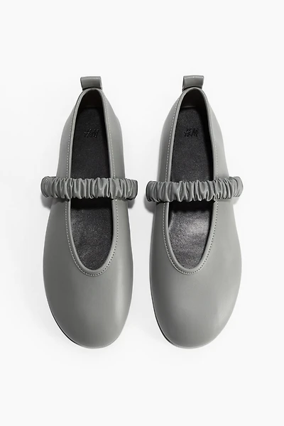 Ballet Flats with Scrunchie Detail