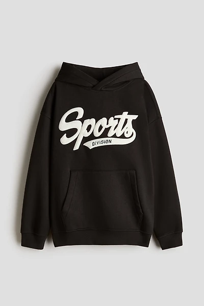 Printed Brushed-Inside Hoodie