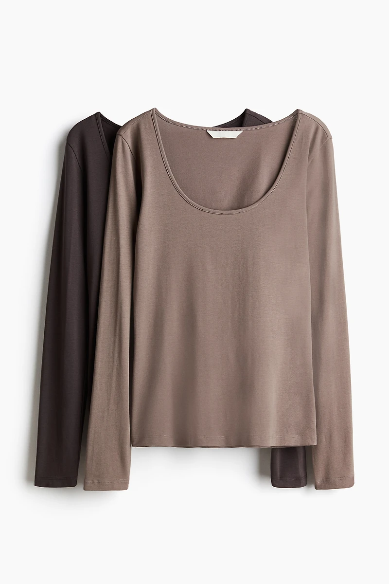 Lot de 2 hauts en jersey