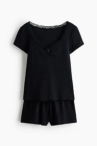 Pointelle Jersey Pajamas