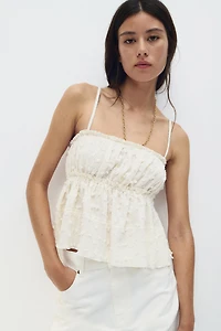 Textured Jersey Top