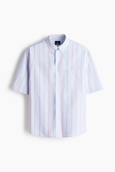 Relaxed-Fit Short-Sleeved Oxford Shirt