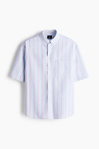 Relaxed-Fit Short-Sleeved Oxford Shirt