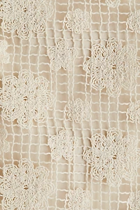Crochet-Look Mini Skirt