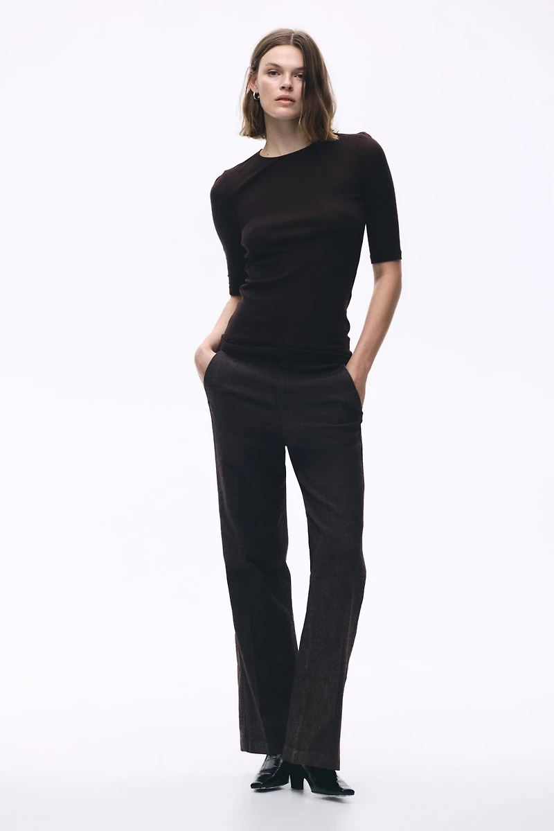 Jean évasé taille haute