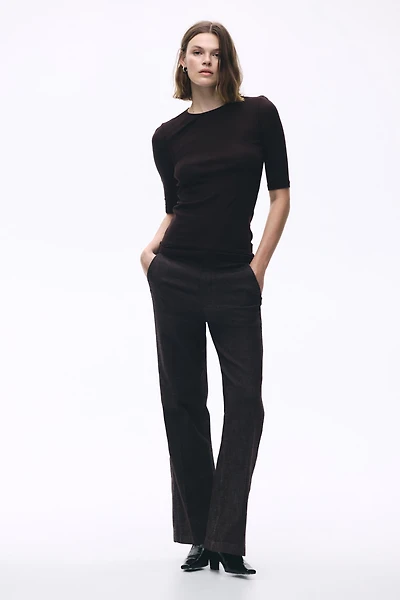 Jean évasé taille haute