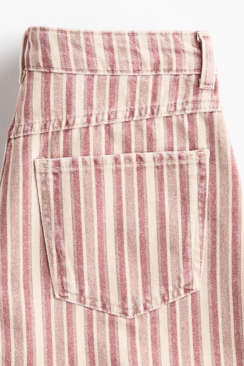 Cotton denim shorts