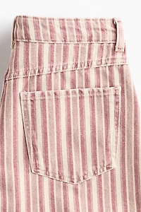 Cotton denim shorts