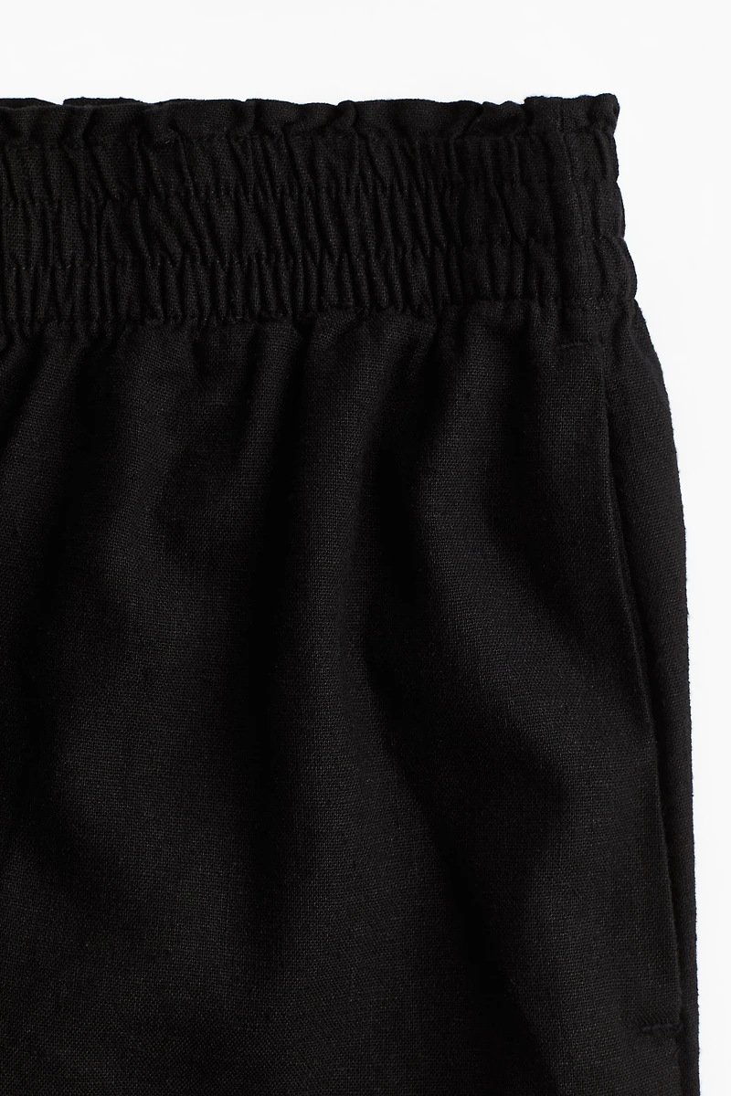 Linen-Blend Shorts