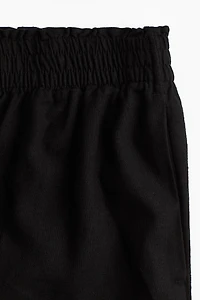 Linen-Blend Shorts