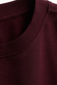 Sweatshirt with Text Motif