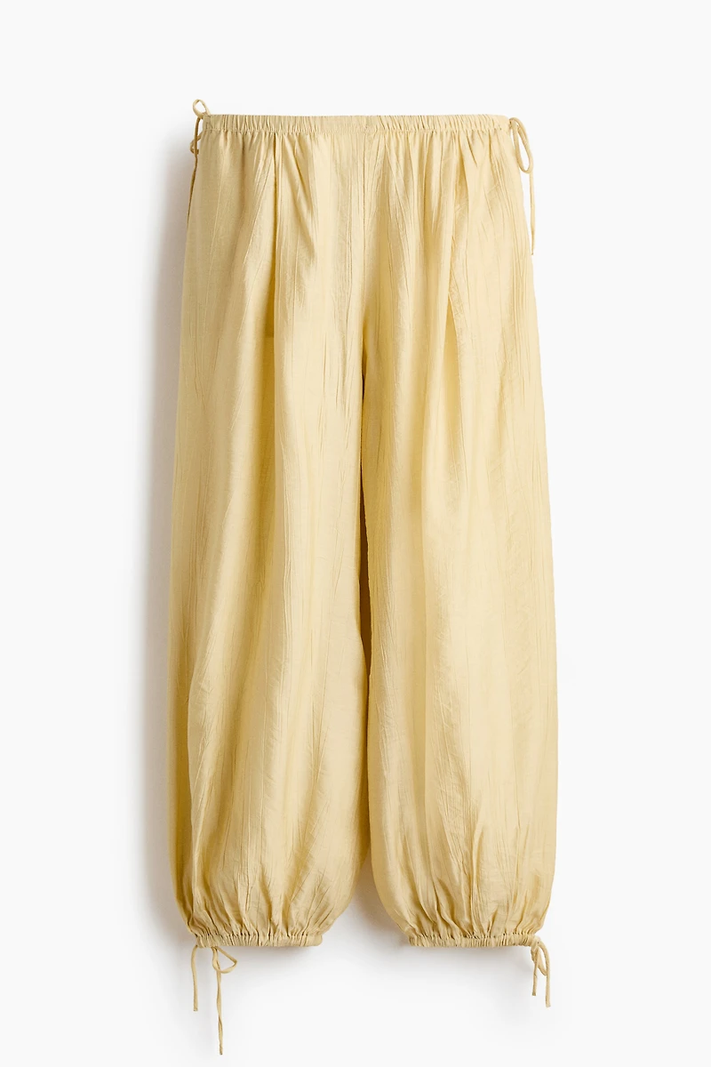 Pantalon à cordon jambes ballon