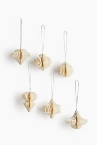 6-Pack Paper Ornaments