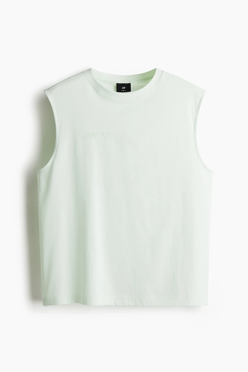 Loose-Fit Printed Tank Top