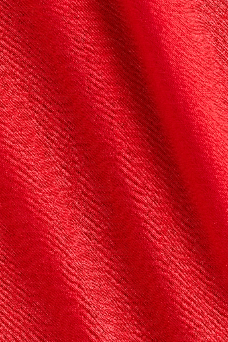 Haut croisé en lin mélangé