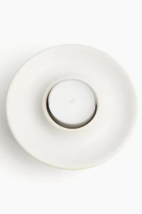 Bougeoir chauffe-plat en grès cérame