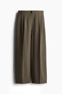 Wide-Leg Ankle-Length Pants